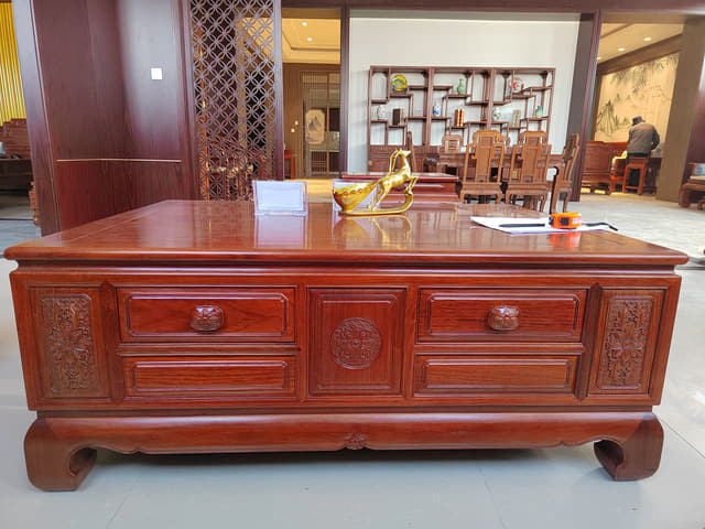 红木家具制作案台条几与厅堂陈设木作工程案例