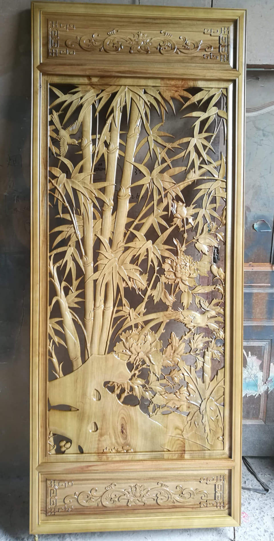 圆形祥云字纹镂空挂件实拍