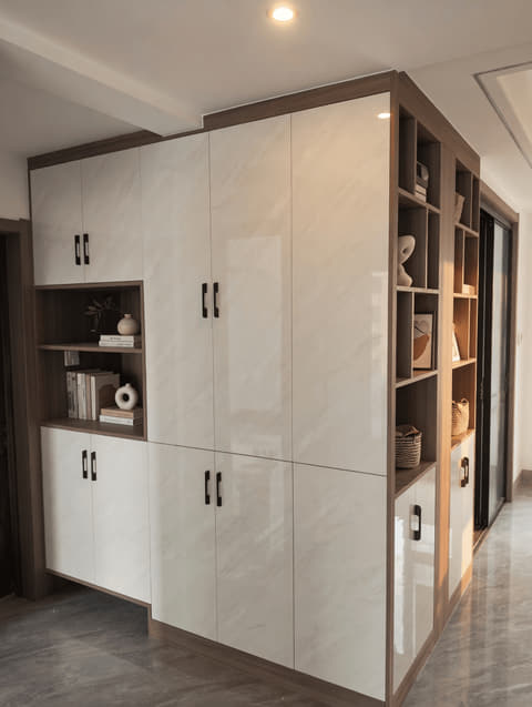 整墙电视收纳柜客厅实景