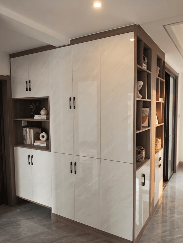 整墙电视收纳柜客厅实景