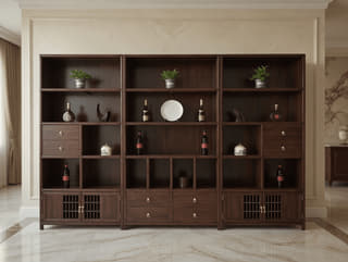 圆形博古展示架实景