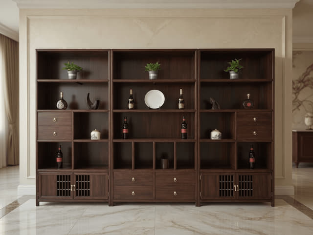 圆形博古展示架实景