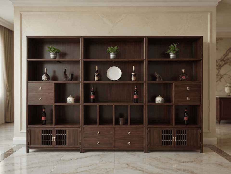 圆形博古展示架实景