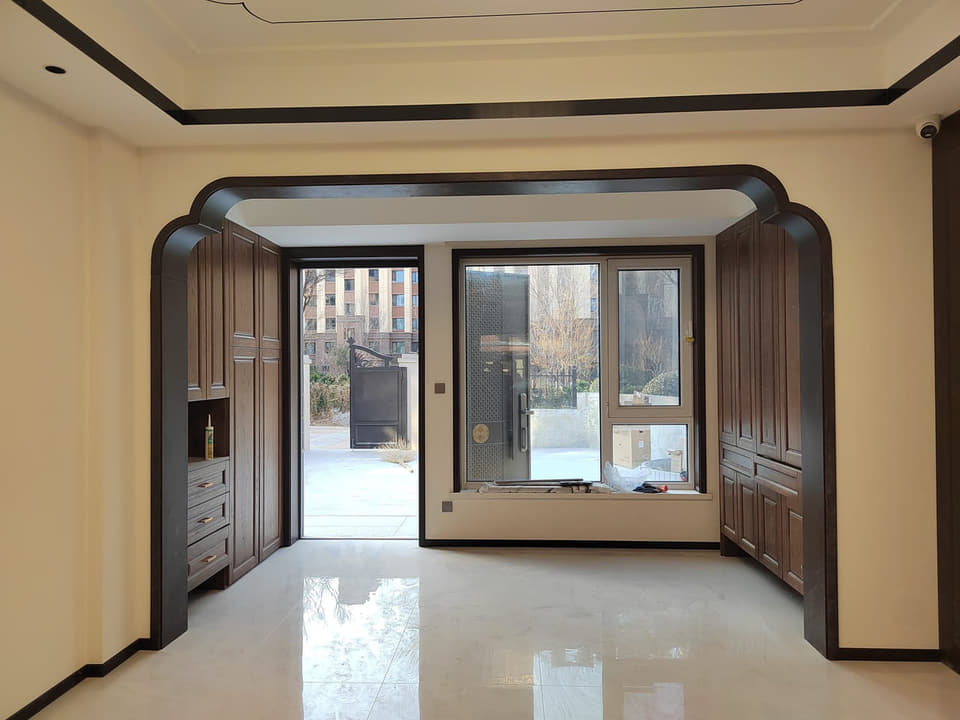 门洞两侧通顶收纳柜实拍