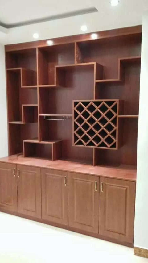 开放式酒柜展示柜实拍