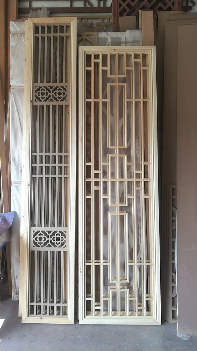 镂空花格样式展示板拼图