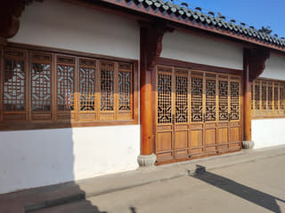 院落立面门窗一体组实拍