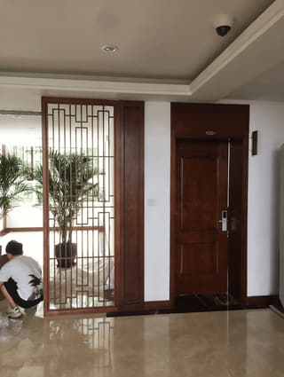 走廊格栅侧屏实拍